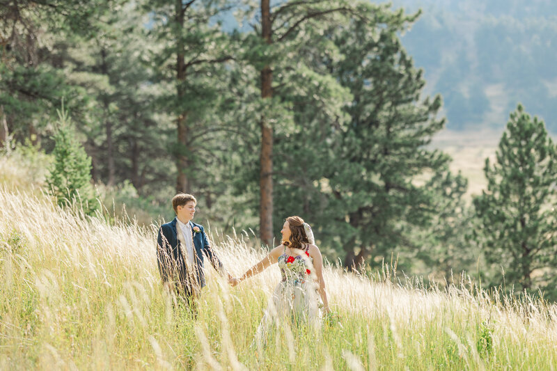 Cinematic destination wedding and elopement photography in Boulder, Colorado by Claire Katan Creative.