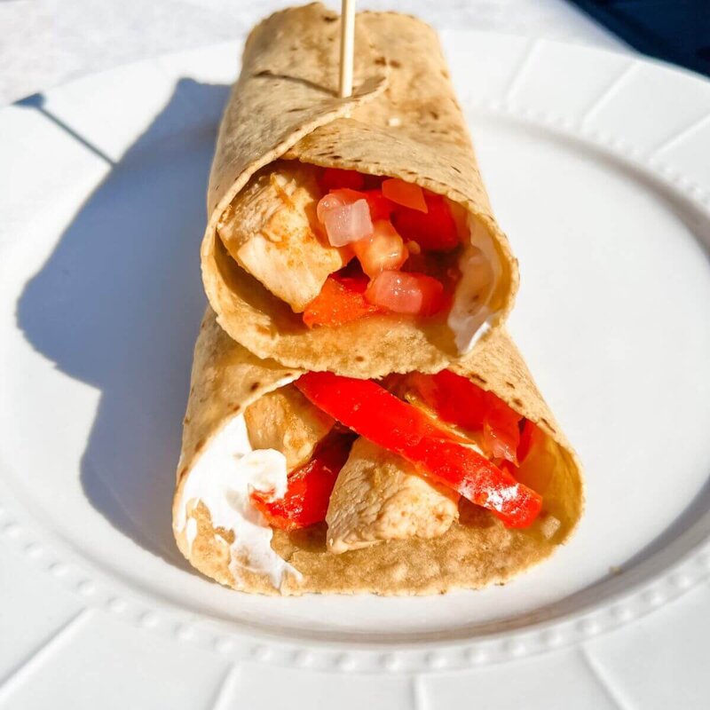 chicken fajitas from the Eat Your Nutrition cookbook