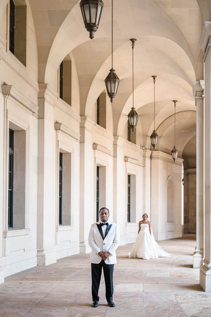 Elana Events bride walking down the aisle in Palos Verdes, California