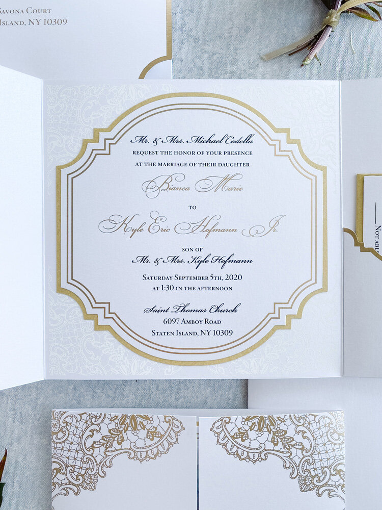 Luxury pocketfolder wedding invitations