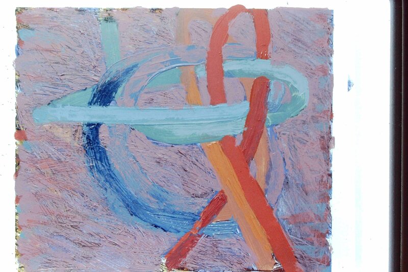 Knot 1 part of Littered Ways Series -oil on paper - 60 x 50 cm - 1986_11zon