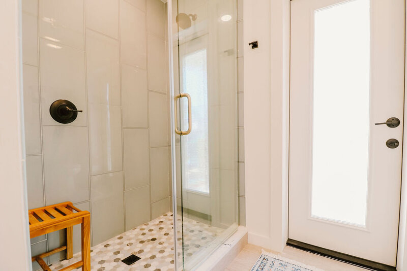 walk in glass shower