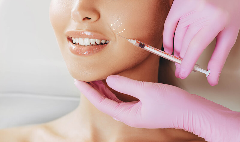 photo of woman getting fillers