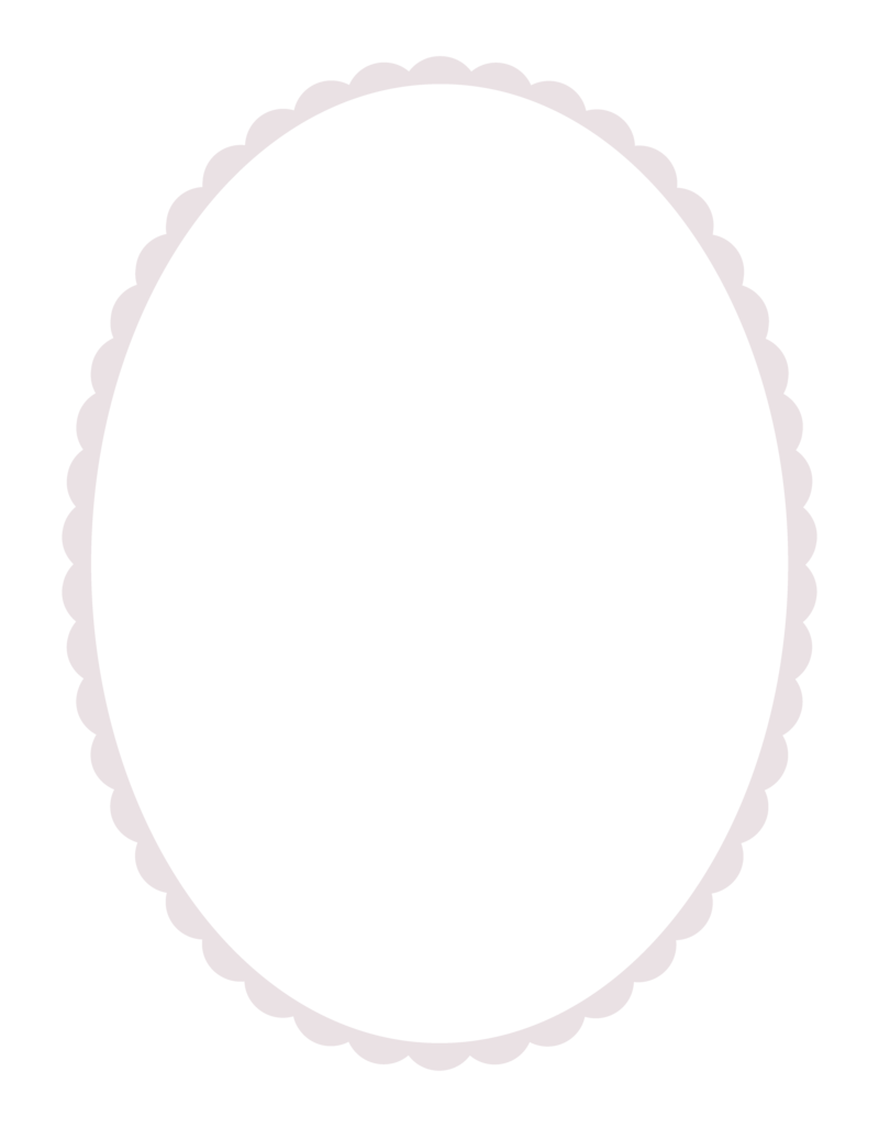 Abby Grace Florals scalloped photo frame