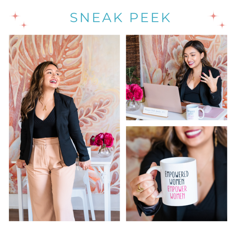 three brand photos of a coach