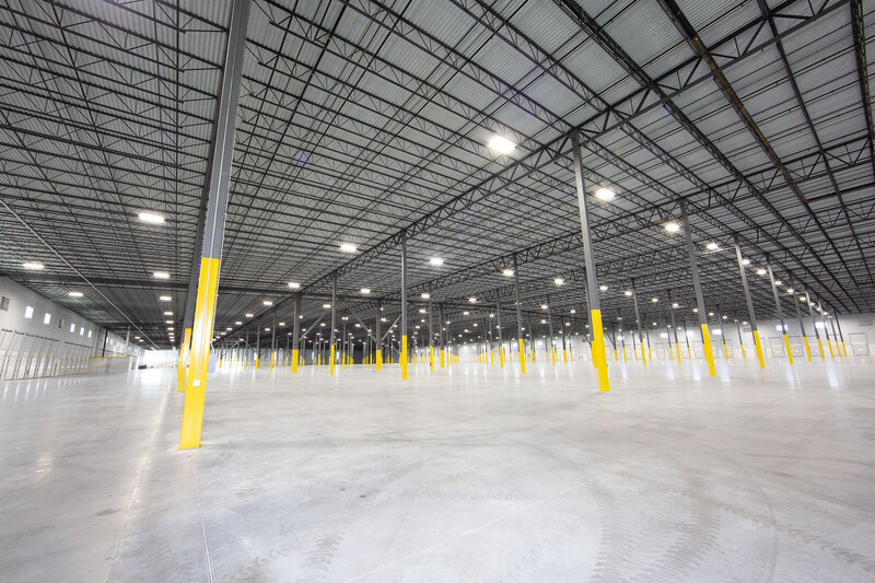 Enormous empty warehouse