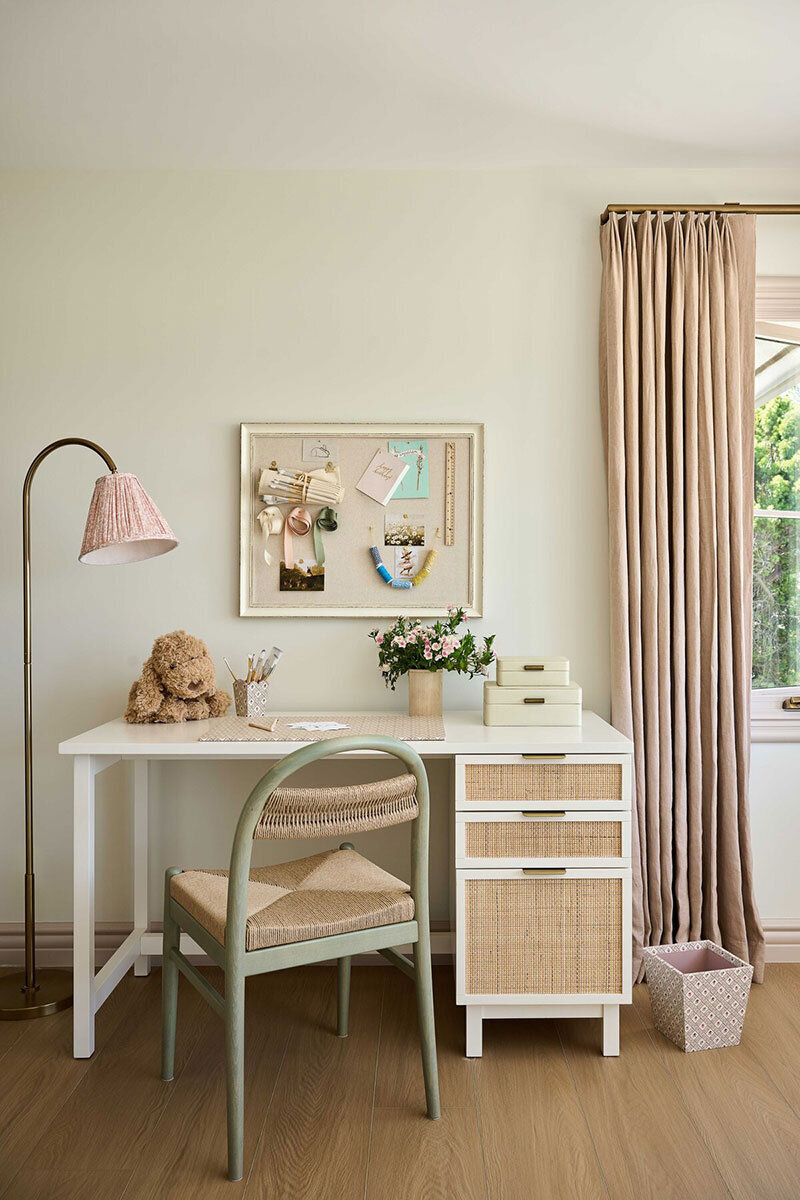 Interior design consulting for warm, character-rich living space in Orange County CA