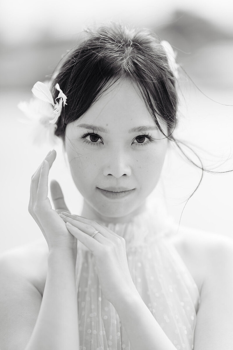 Morgane Ball Photographer pre wedding Paris photoshoot chinese woman portrait