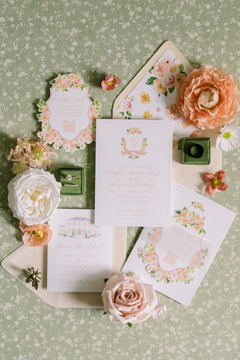 Dahlonega GA custom wedding invitation designer