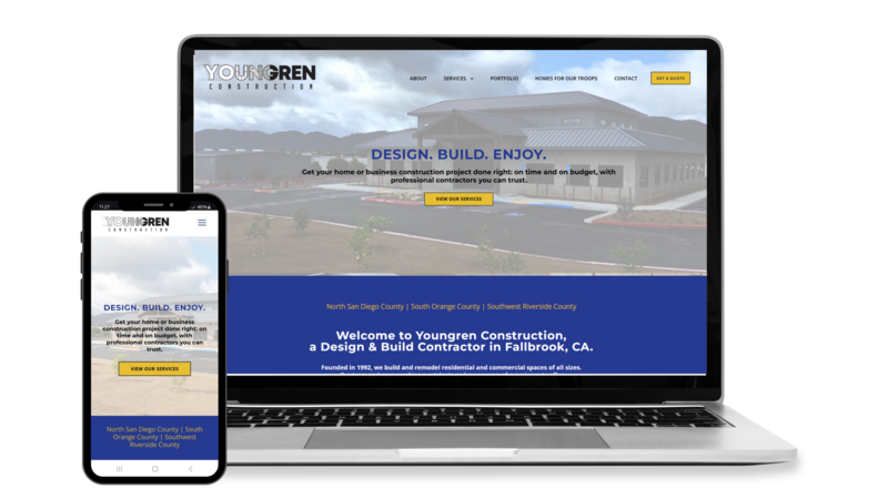 Website Design for Youngren Construction