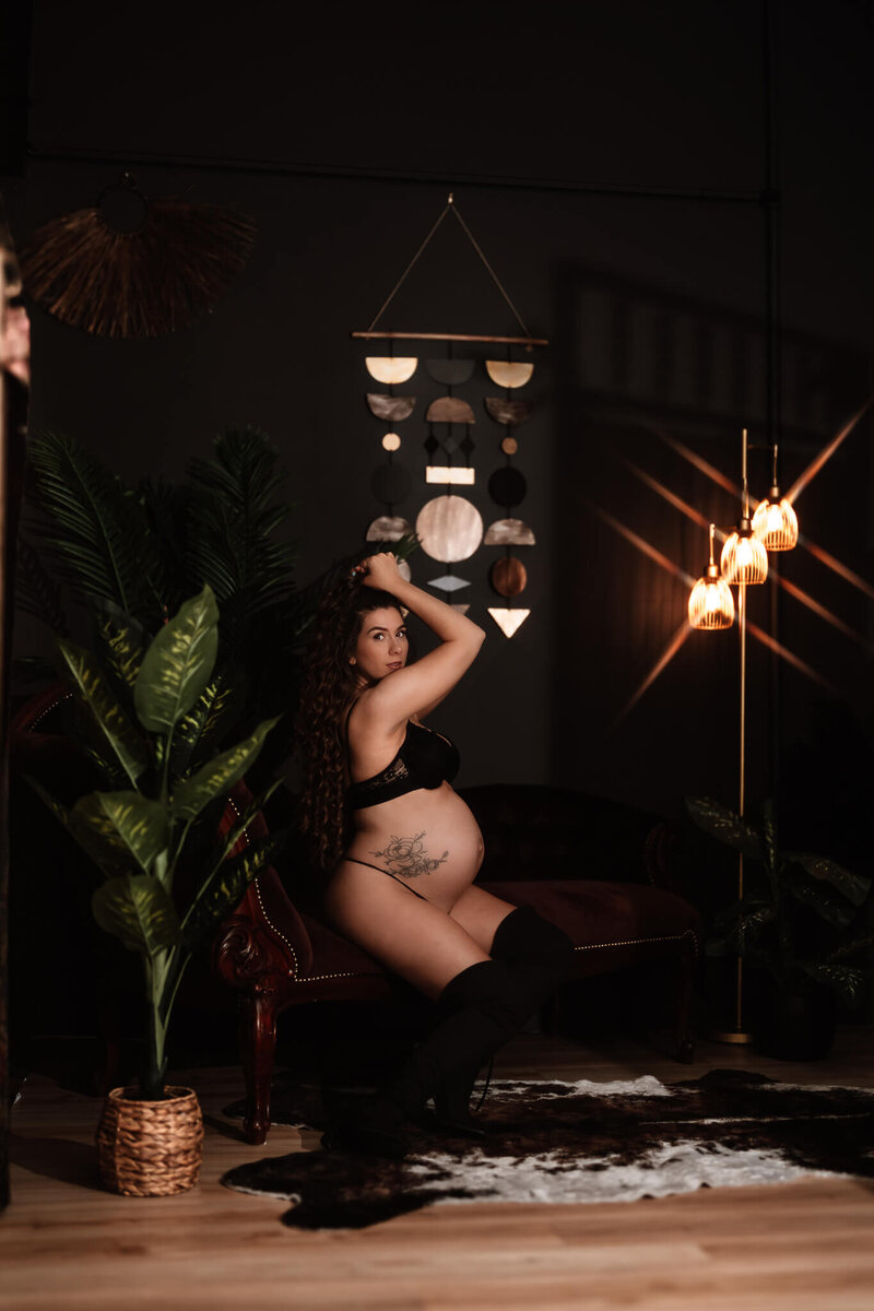 Empowering maternity boudoir session in Whatcom County celebrating strength and beauty during pregnancy

Bold and intimate maternity boudoir portrait with dramatic lighting in Bellingham studio

Artistic maternity boudoir photo emphasizing confidence and natural curves, photographed in Whatcom County

Sensual and unapologetic maternity boudoir session capturing the beauty of motherhood in Bellingham, WA

Personalized maternity boudoir experience highlighting strength and self-love in Whatcom County studio