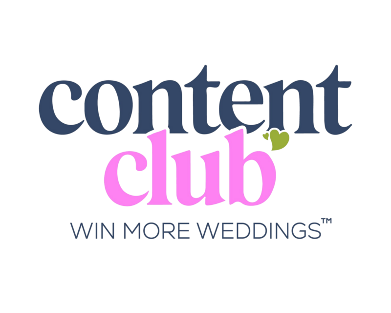 Content Club Win More Weddings logo.