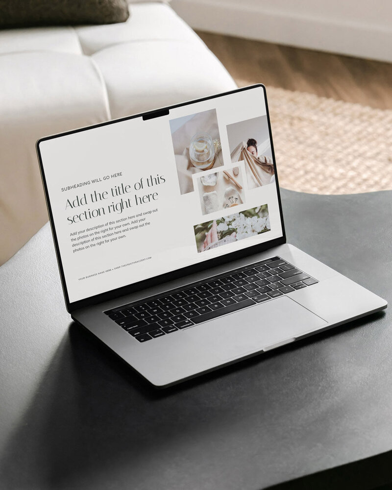 pitch deck canva template for wellness coaches