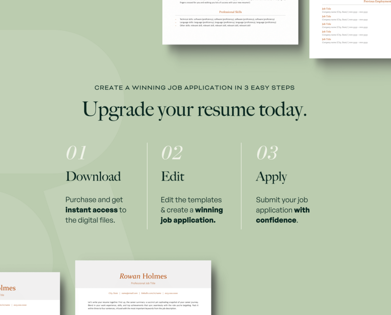 ATS-FRIENDLY RESUME + COVER LETTER