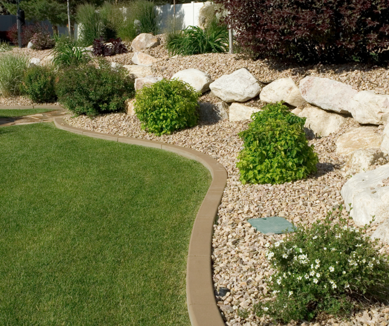 Newly landscaped yard.