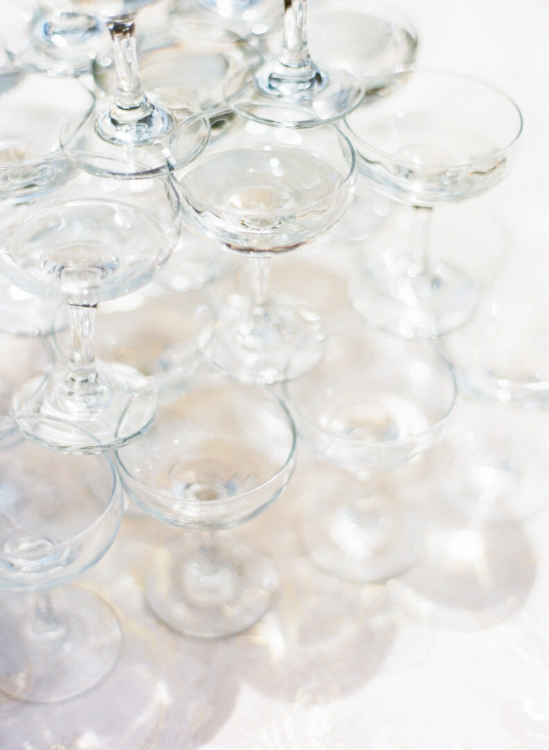 Stack of Champagne Glasses