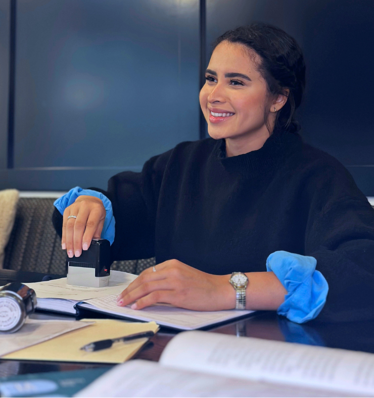An agent organizing documents