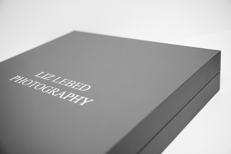 Luxurious leather photo album cover