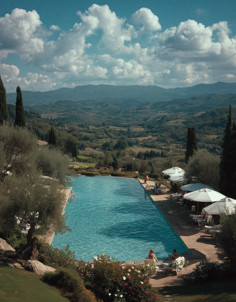 A_photograph_of_an_infinity_pool_with_people_relaxing_a_439d6d4c-c7cb-494a-ad49-acd01506dab1