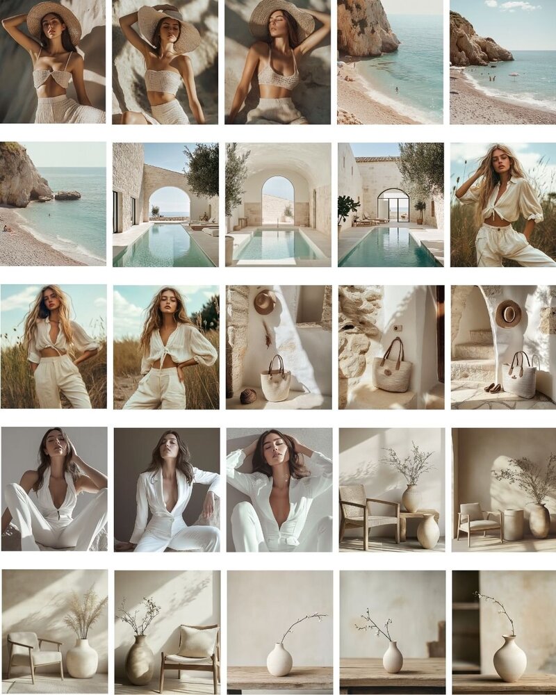 Lifestyle Aesthetic Moodboard - SL Brand Studio