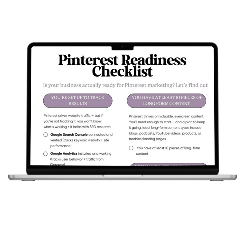 Pinterest Marketing Guide GIF showing pages from within the guide