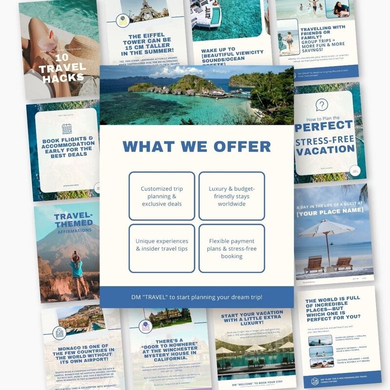 travel agent instagram pinned posts and carousels5
