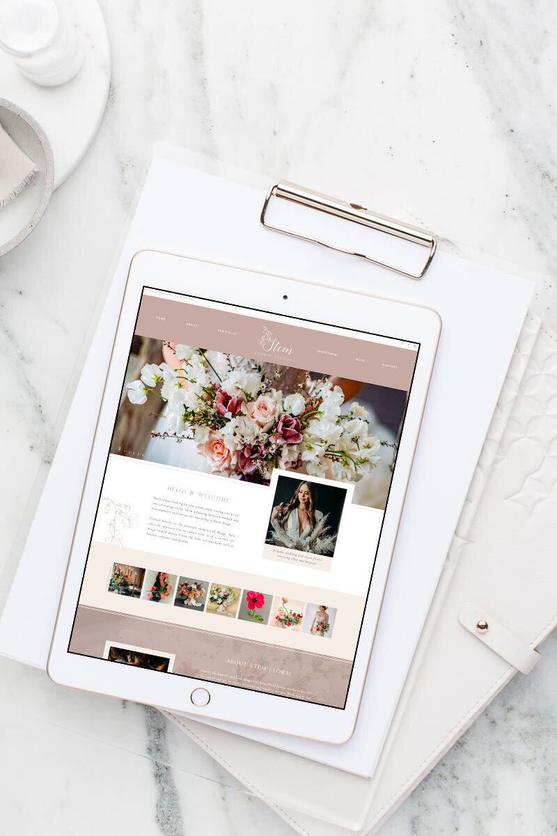 Embark on a journey of inspiration with Sucheta's world-renowned keynote speaker website on the captivating display of an iPad. Crafted with precision by a Showit Web Design specialist, immerse yourself in the transformative power of travel through seamless navigation and captivating visuals.