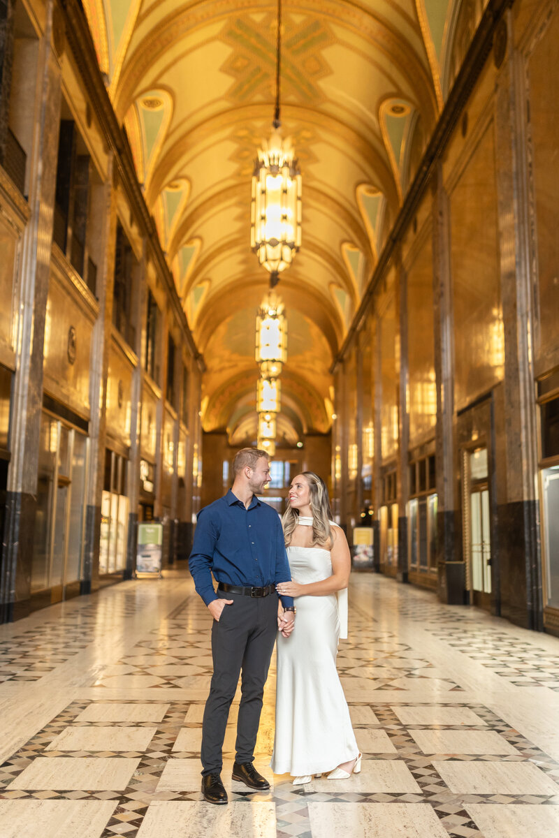 Fisher Building Engagement Photography Detroit