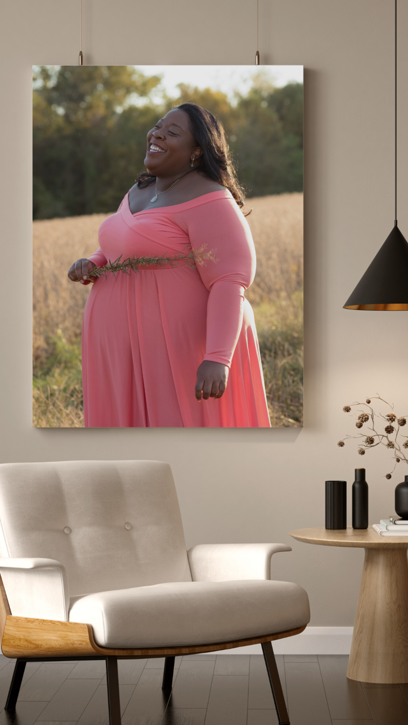 Wall Art of maternity photoshoot