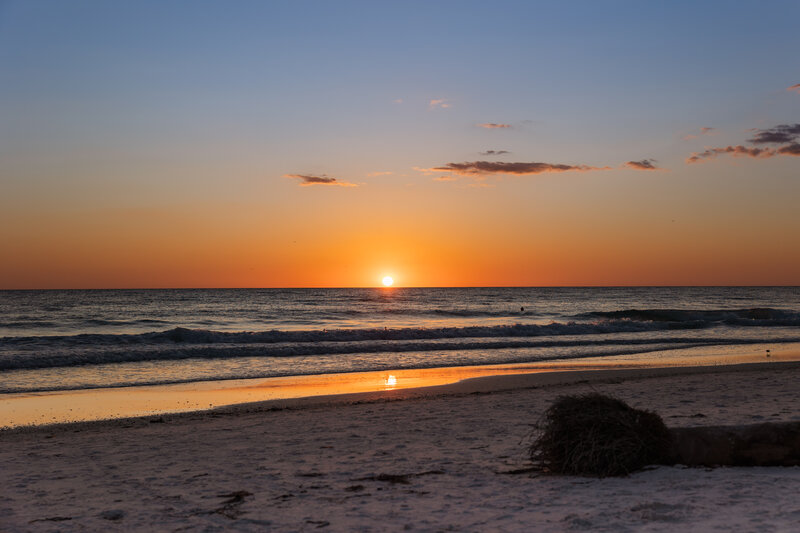 Sunset portrait of Anna Maria Island in Florida