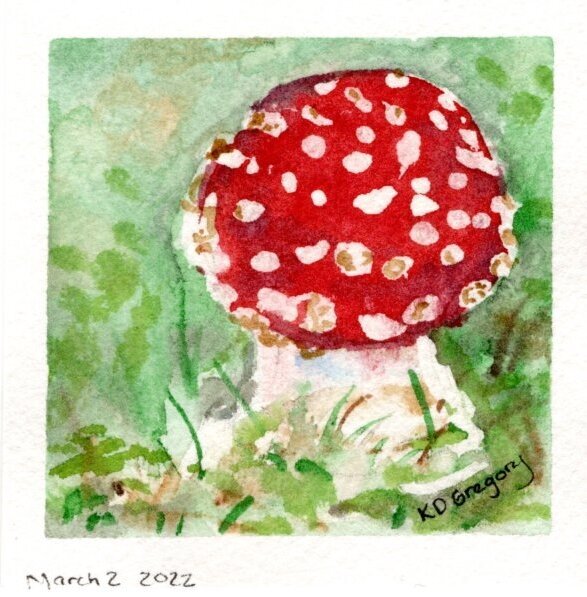 kd gregory itty bitty art - red dots