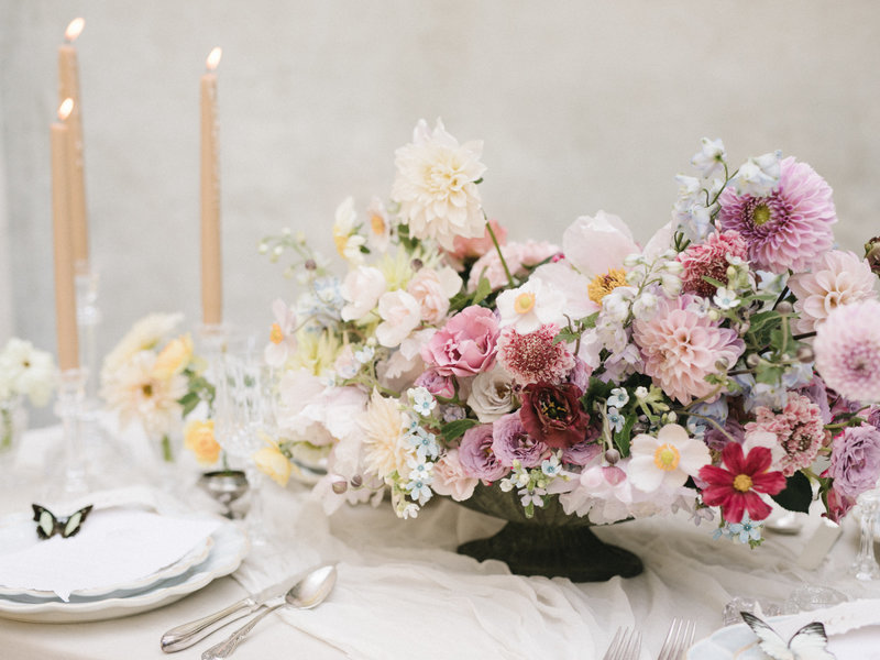 Wedding reception centerpiece at Washington, D.C. Wedding