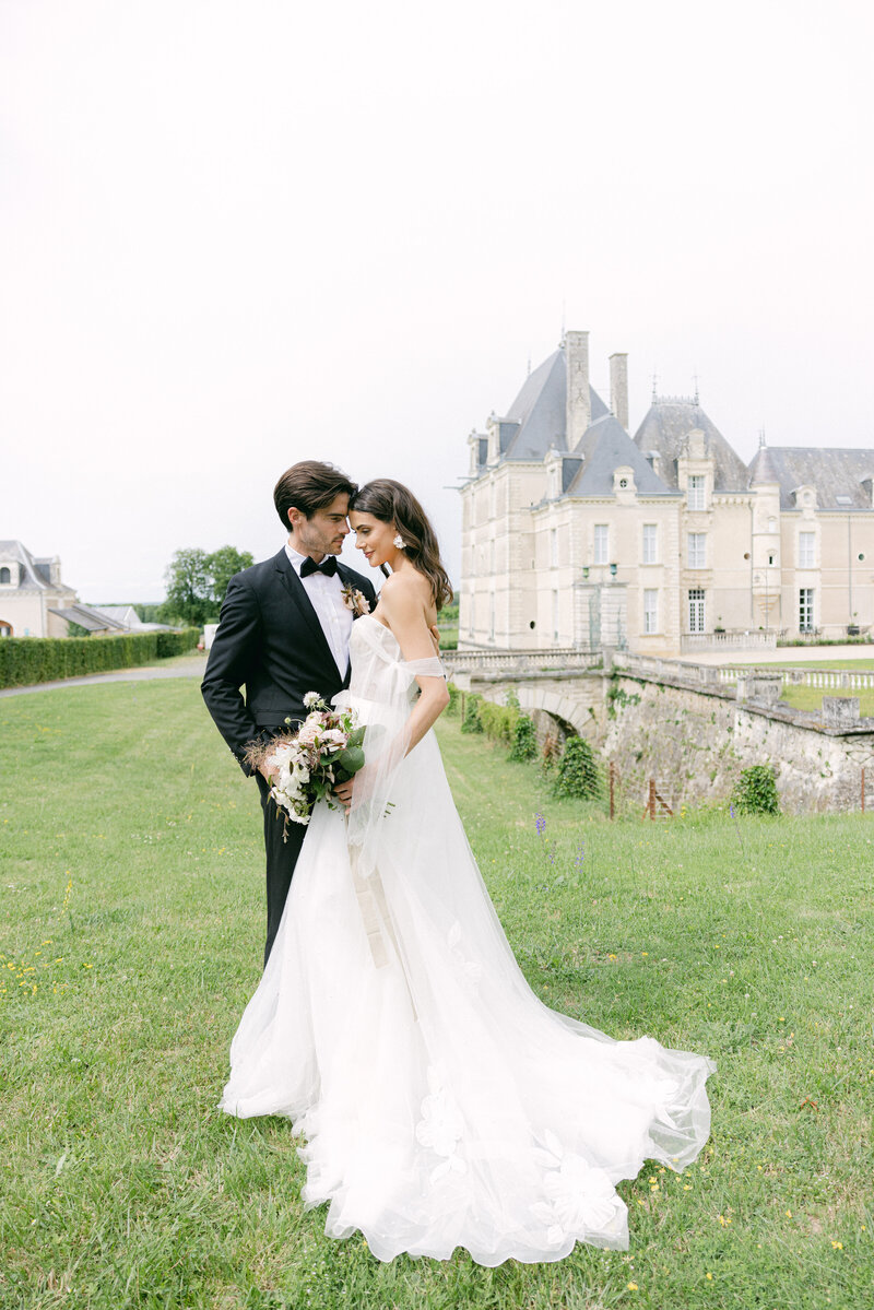 South of France Wedding is Loire Valley at Chateau de Jalesnes in the spring summer fine art photography by Chelsey Black Photography