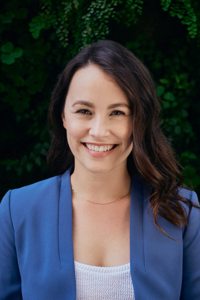 Brandy DeOrnellas Portrait with Greenery Background