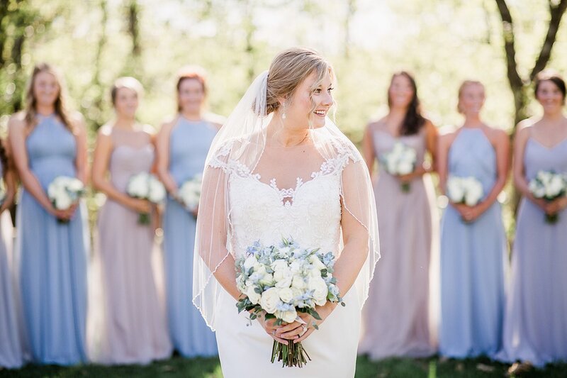bride holding bouquet by Knoxville Wedding Photographer, Amanda May Photos