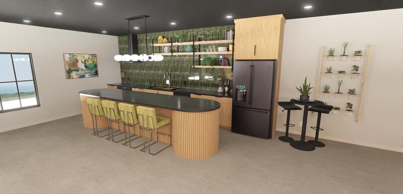 Revive Interiors design studio 3D rendering