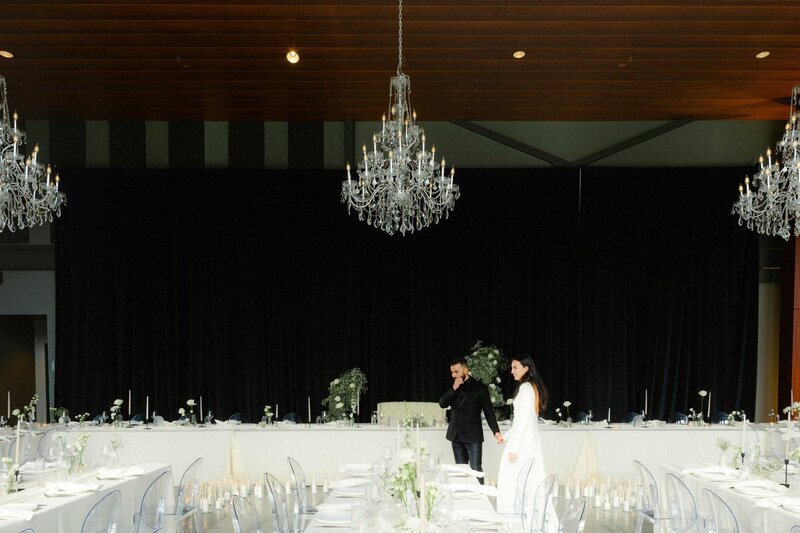 wedding couples being photographed at the hotel vancouver
