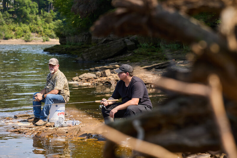 fishing on The Wisconsin river