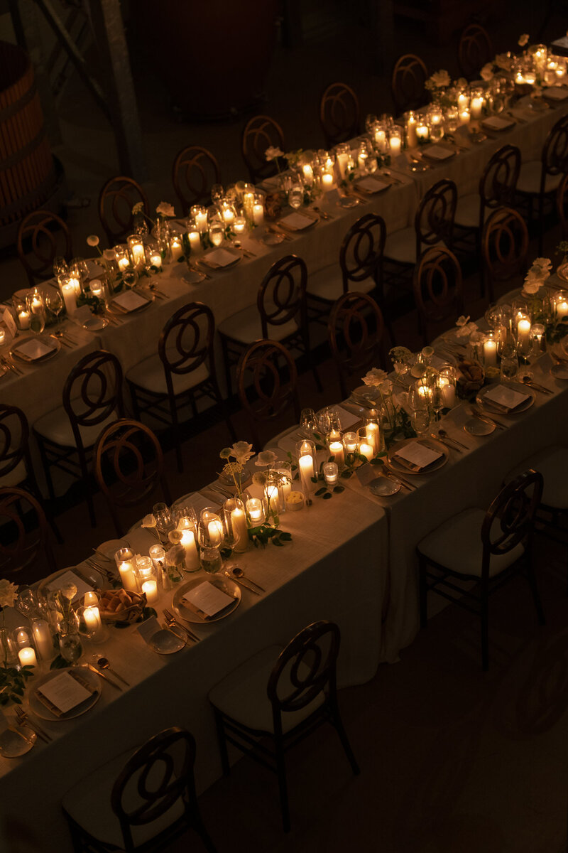 Reception Set up at One King West Wedding  in Toronto