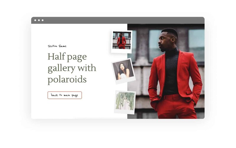 Polaroid Showit Template Addon