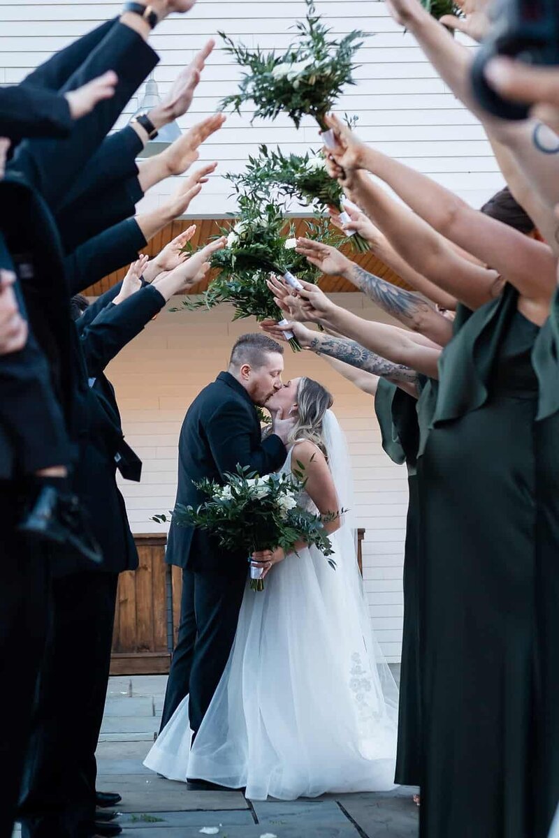 Wedding party photo at Bloom Meadows, Williamstown, MA by Phavy Photography - Photographer in New England