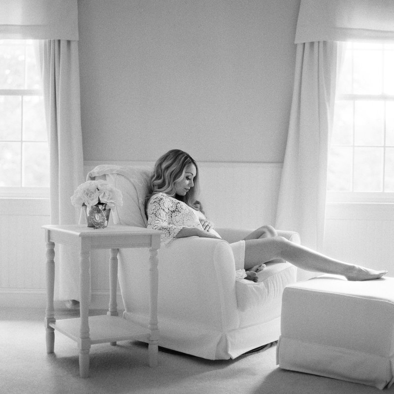 Maine In Home Maternity Photography by Tiffany Farley