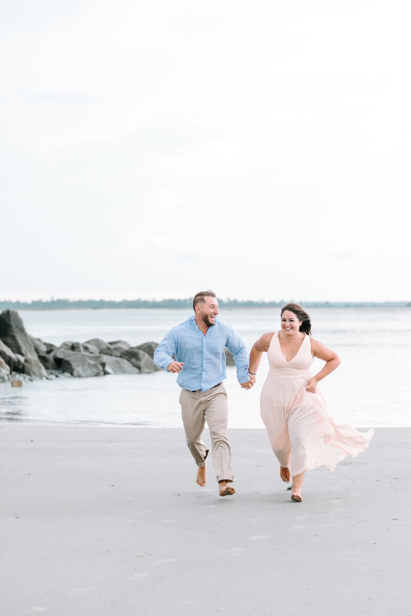 folly beach engagement session