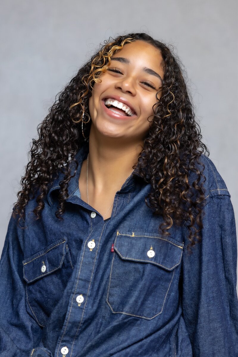 headshot of a high school student smiling