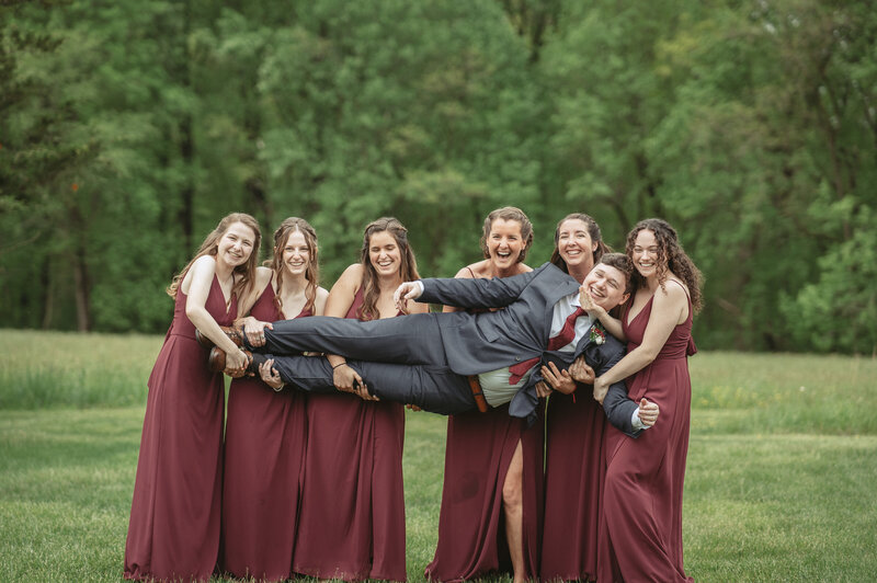 Goofy bridal party - Baltimore wedding photography