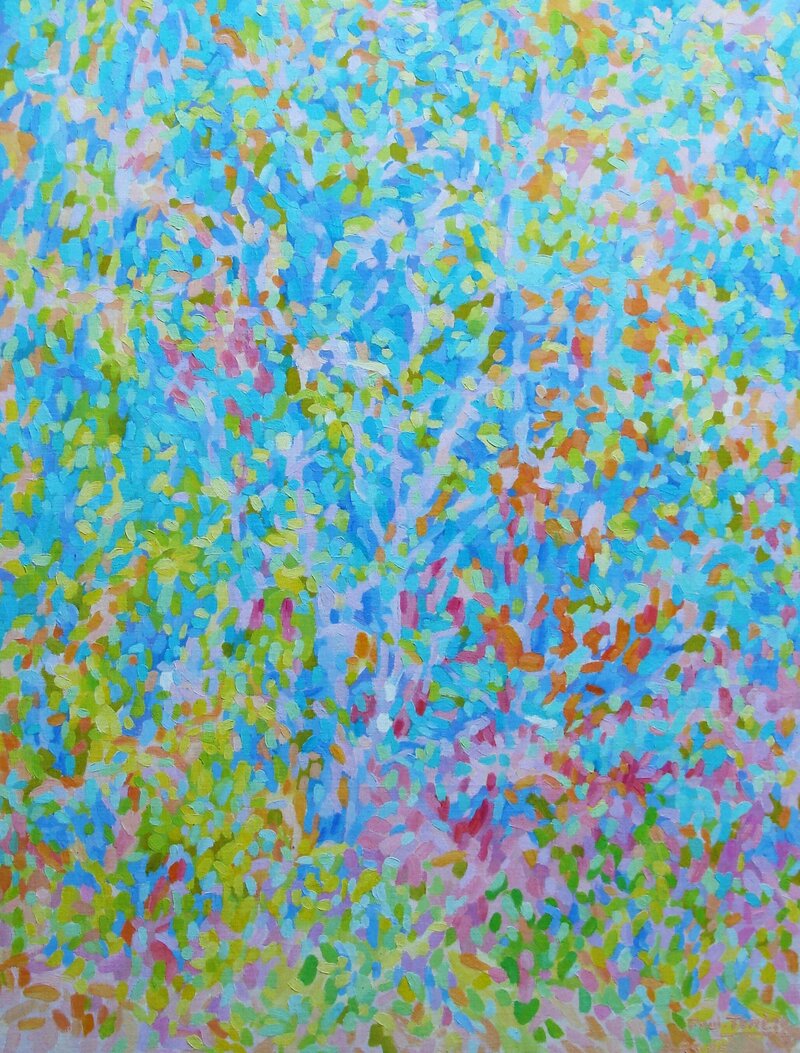 Tableau de Paul Tenèze issu de la collection Flux de lumières. Tableau n°28