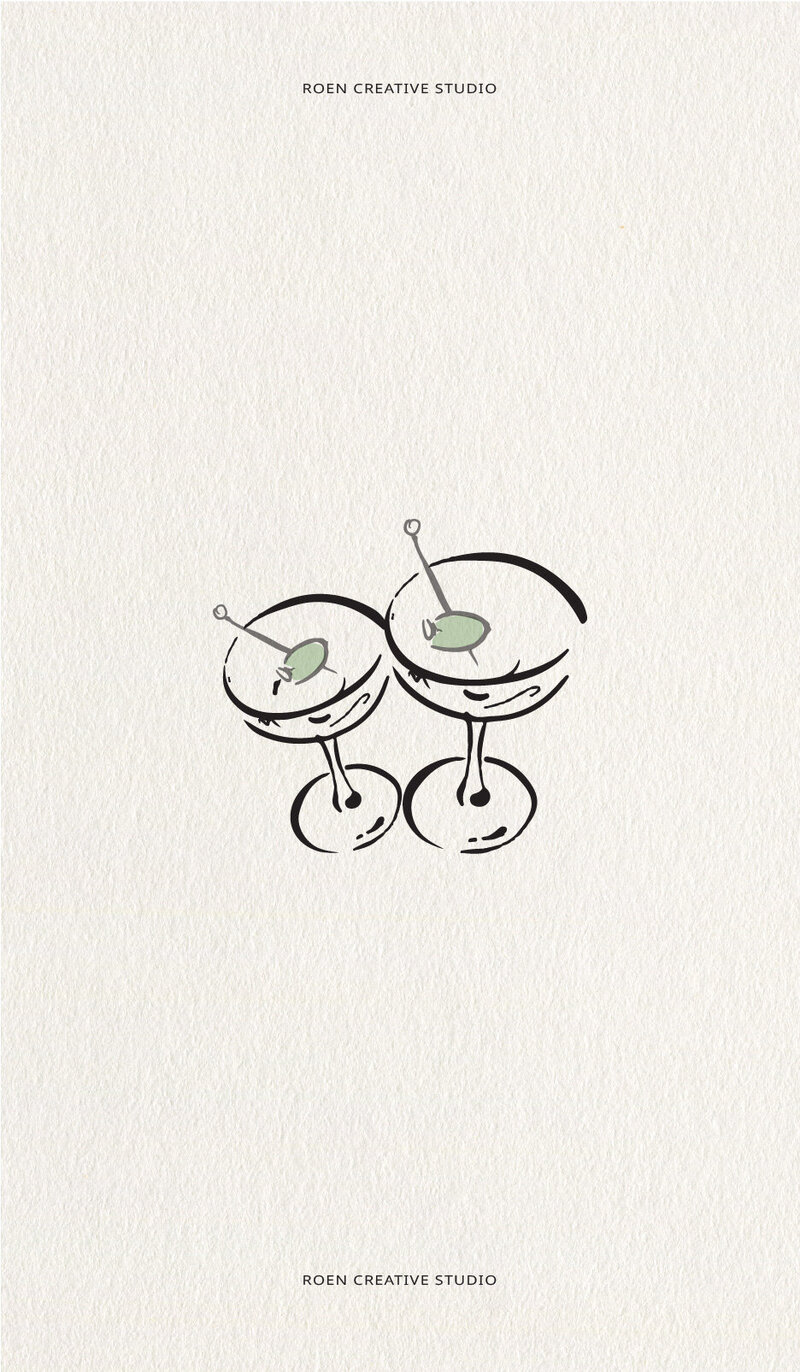 Custom dining room illustrations showcasing Creative brand strategy