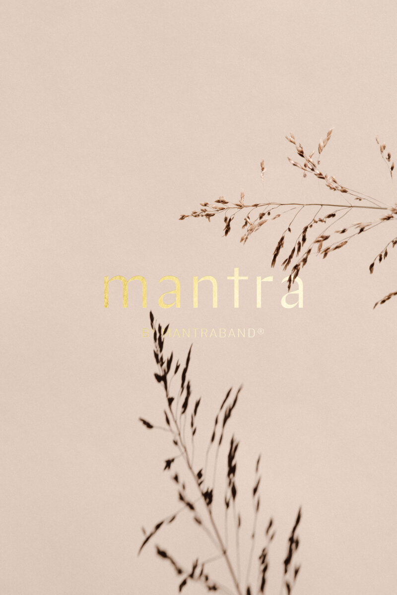 Mantra by Mantra Band branding with wheat shocks in the background