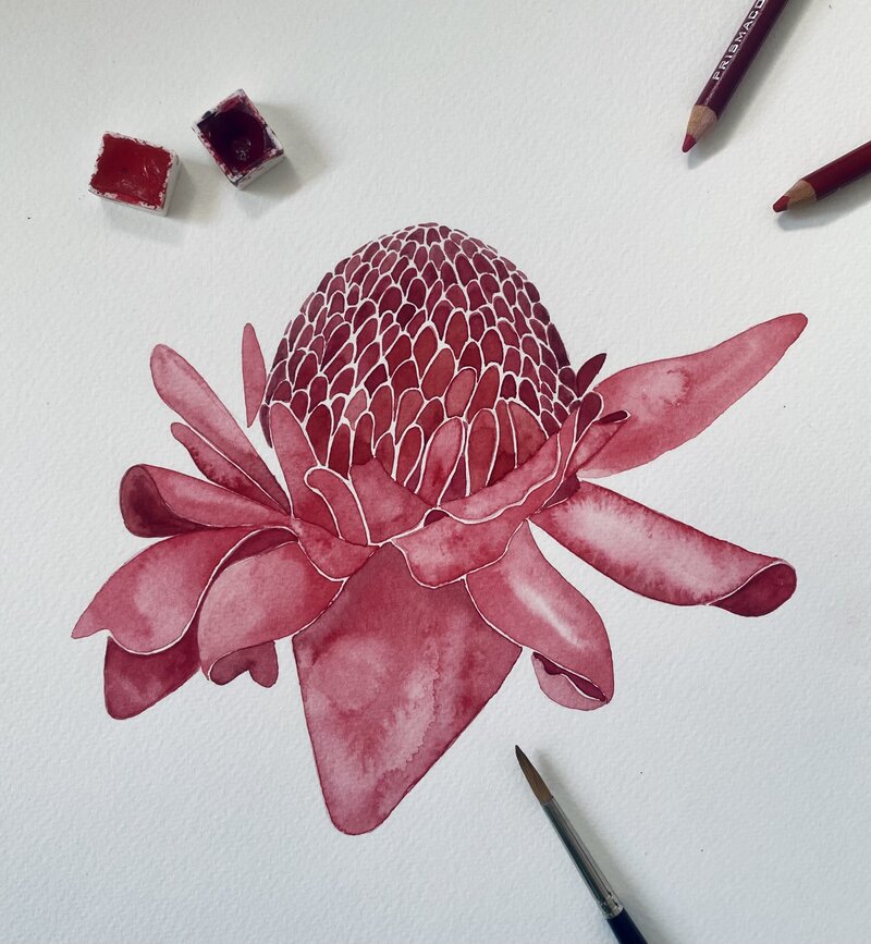 red flower