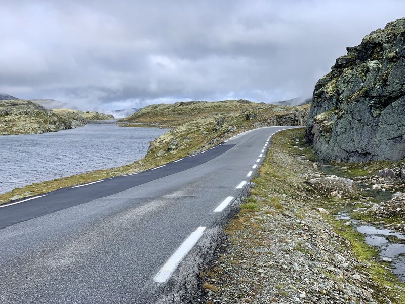 Flam Norway Aurland barren wilderness road 